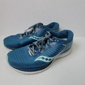 SAUCONY Guide 13 Pwrrun Running Blue Teal Shoe Women's Size 8.5 W